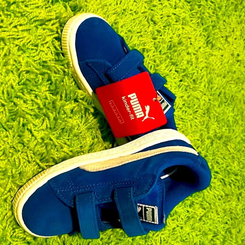 Puma, Blue Suede - Lil Kids Sneaker, 10C